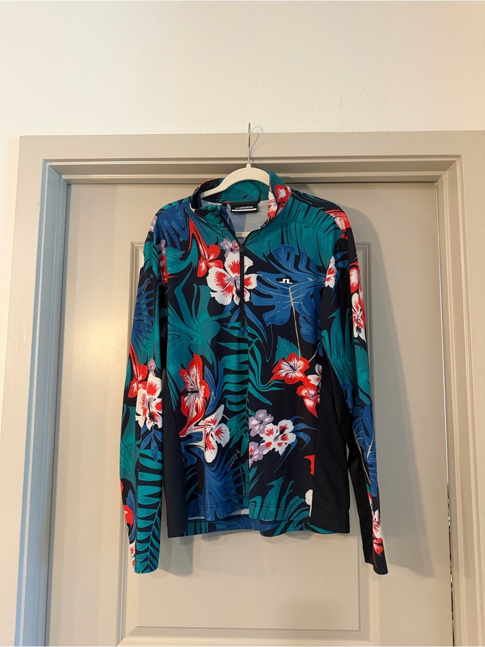 J Lindeberg Tropical Golfer Half-Zip